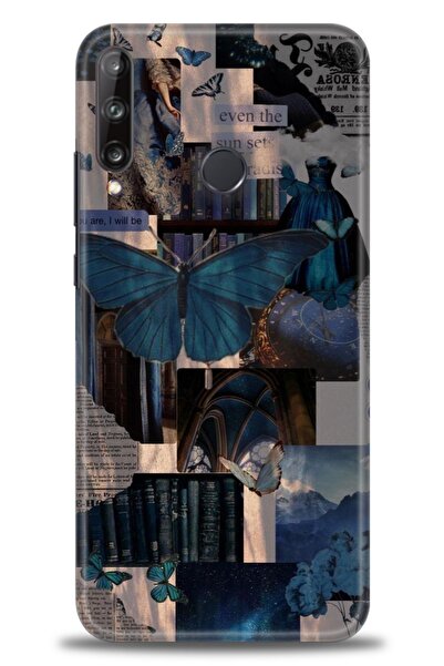 Rulet Aksesuar غطاء متوافق مع هاتف هواوي P40 Lite E HD مطبوع - غطاء سيليكون م...