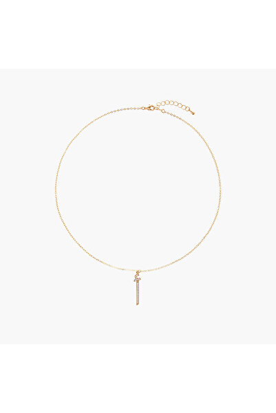 Lifestyle قلادة مزينة بتفاصيل ساحرة مع مشبك إغلاق على شكل مخلب الكركند