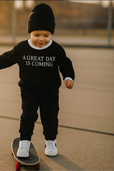 ESLA KİDS طقم ملابس للأولاد من قطعتين موسمي جيب جانبي كبير