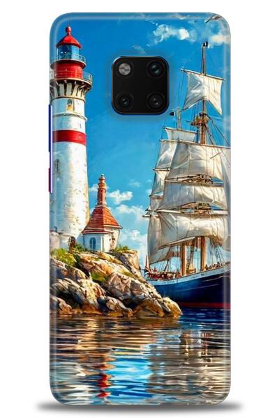 Rulet Aksesuar غطاء متوافق مع هاتف هواوي ميت 20 برو HD مطبوع - غطاء سيليكون ب...