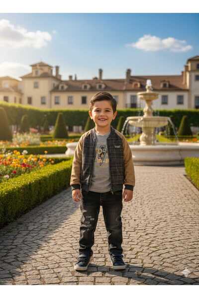 Bebepan Σετ Πλεκτό Παντελόνι Ζακέτα για αγόρια 3 τεμαχίων