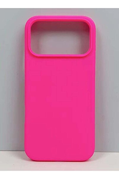 Shopi غطاء خلفي أنيق من السيليكون باللون الوردي الداكن لهاتف iPhone 17 Pro - ...