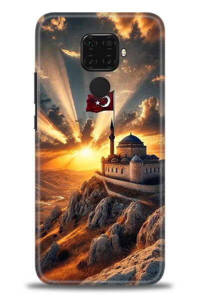 Rulet Aksesuar غطاء متوافق مع هاتف هواوي ميت 30 لايت HD مطبوع - غطاء سيليكون ...