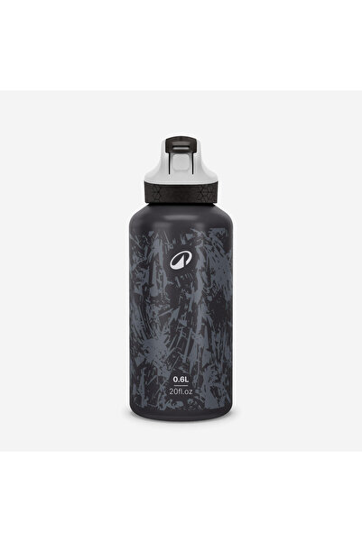 Decathlon Quechua Çocuk Outdoor Pipetli Alüminyum Matara - 0,6 L - Siyah - 500