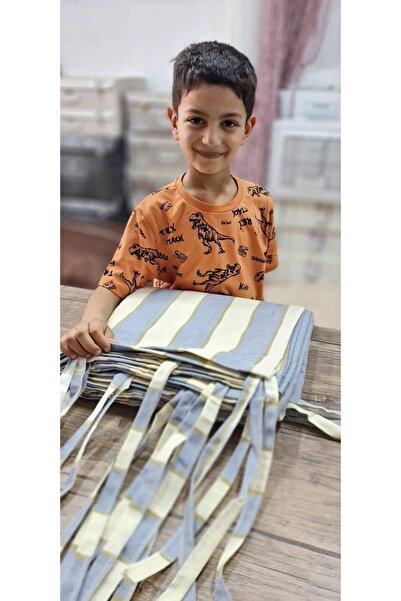 SHY TEKSTİL Perdele de balcon de lux, clasa I, eleganță, gri crem, cu cornișă superioară, cu șireturi laterale și inferioare