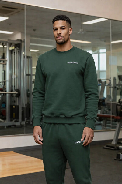 COMBİNE MİCHAİL Ανδρικό Σπορ Πράσινο Σετ Φόρμας Δύο Τεμαχίων