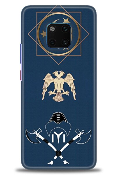 Rulet Aksesuar غطاء متوافق مع هاتف هواوي ميت 20 برو HD مطبوع - غطاء سيليكون م...