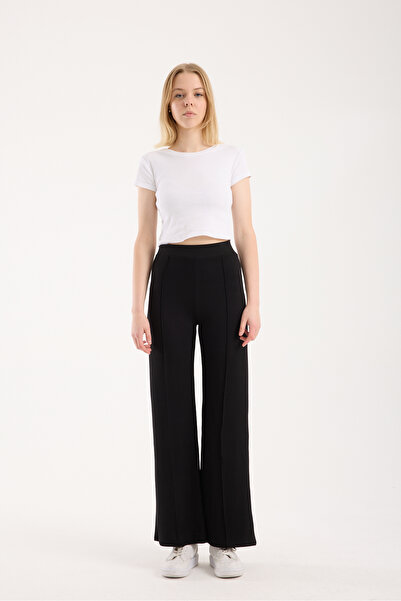winmoda Modal Trackpants with Front Seam - Draped Texture and Stretchy Fabric - 2298