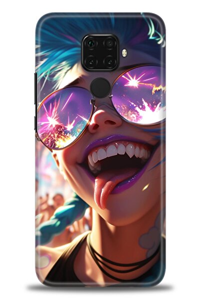 Rulet Aksesuar غطاء متوافق مع هاتف هواوي ميت 30 لايت HD مطبوع - غطاء سيليكون ...