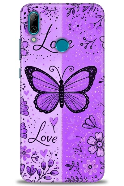 Rulet Aksesuar غطاء متوافق مع هاتف هواوي بي سمارت 2019 HD مطبوع - غطاء سيليكو...