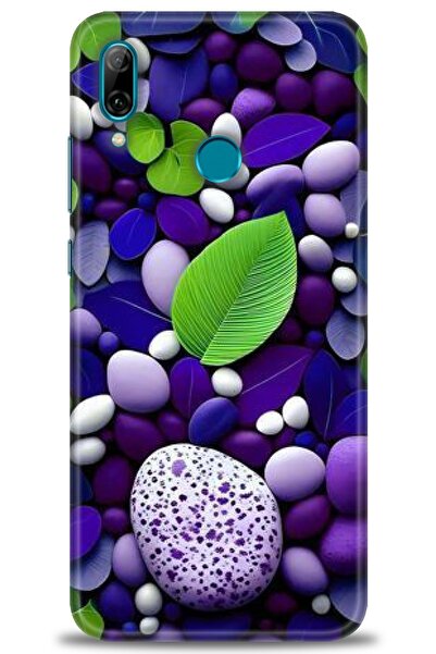 Rulet Aksesuar حافظة متوافقة مع هاتف هواوي بي سمارت 2019 HD مطبوع + واقي شاشة...