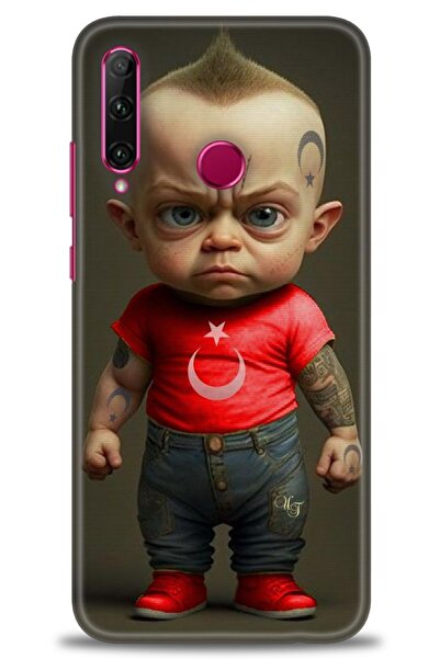 Rulet Aksesuar غطاء متوافق مع هاتف هواوي هونر 20 لايت HD مطبوع - غطاء سيليكون...