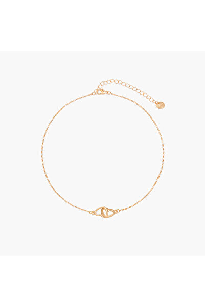 Lifestyle قلادة معدنية على شكل قلب