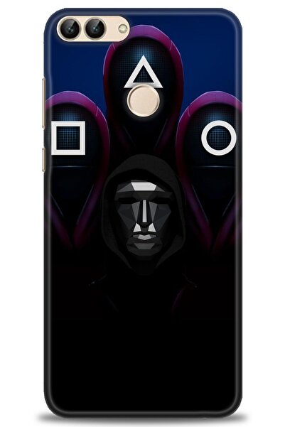 Rulet Aksesuar حافظة متوافقة مع هاتف هواوي بي سمارت HD مطبوع + واقي شاشة سيرا...