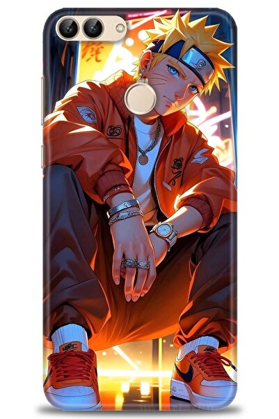 Rulet Aksesuar حافظة متوافقة مع هاتف هواوي بي سمارت HD مطبوع + واقي شاشة سيرا...