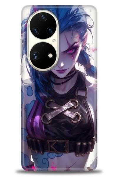 Rulet Aksesuar غطاء متوافق مع هاتف هواوي P50 Pro HD مطبوع - غطاء سيليكون مصمم...