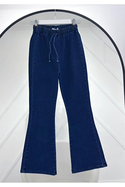 Çalışkan Elastic Waist Isp Flared Pants [between Sizes 38-46, 100 cm Average]