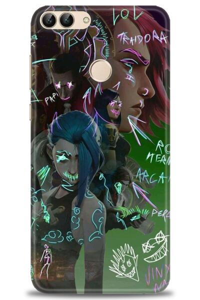 Rulet Aksesuar حافظة متوافقة مع هاتف هواوي بي سمارت HD مطبوع + واقي شاشة سيرا...