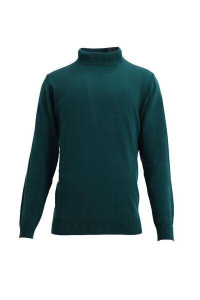 Uki YEŞİL Yarım Balıkçı Triko Kazak