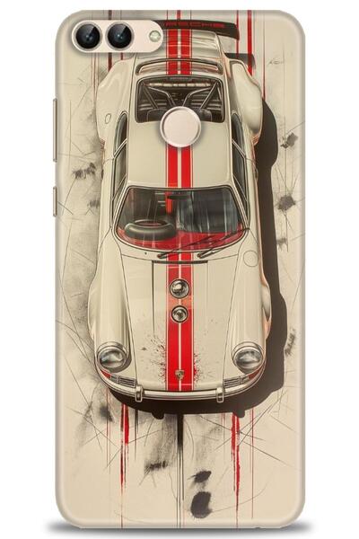 Rulet Aksesuar غطاء متوافق مع هاتف هواوي بي سمارت HD مطبوع - غطاء سيليكون مصم...