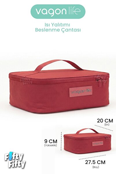 Vagonlife Heat Insulated Thermal Lunch Box Food Carry Thermos Bag Hot and Cold -Ffvgnb1060