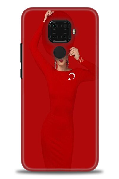 Rulet Aksesuar غطاء متوافق مع هاتف هواوي ميت 30 لايت HD مطبوع - غطاء سيليكون ...