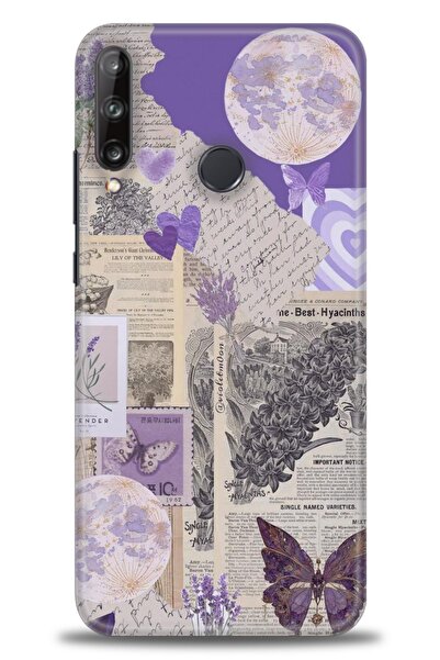 Rulet Aksesuar غطاء متوافق مع هاتف هواوي P40 Lite E HD مطبوع - غطاء سيليكون ب...