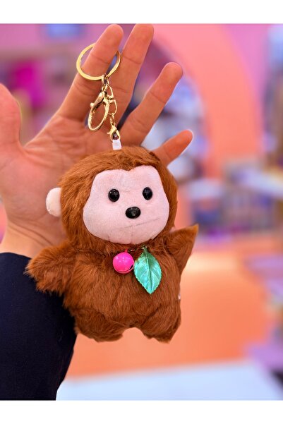 BETTY Peluş Maymunlu Anahtarlık ve Çanta Charmı
