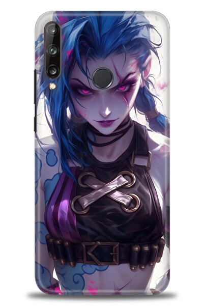 Rulet Aksesuar غطاء متوافق مع هاتف هواوي P40 Lite E HD مطبوع - غطاء سيليكون م...