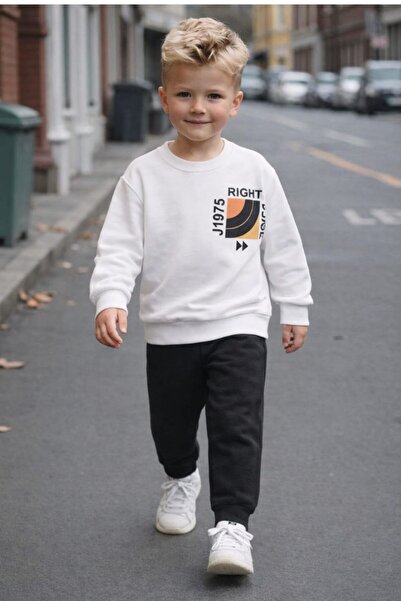 ESLA KİDS Boy's Top and Bottom Transitional Two-Piece Set