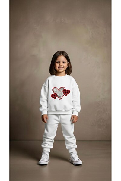 playwear Φούτερ Ομάδας με στάμπα PUL HEART για Κορίτσια και Αγόρια, Λαιμόκοψη...