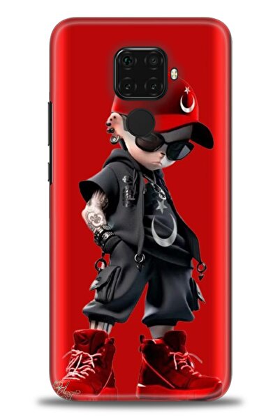 Rulet Aksesuar غطاء متوافق مع هاتف هواوي ميت 30 لايت HD مطبوع - غطاء سيليكون ...