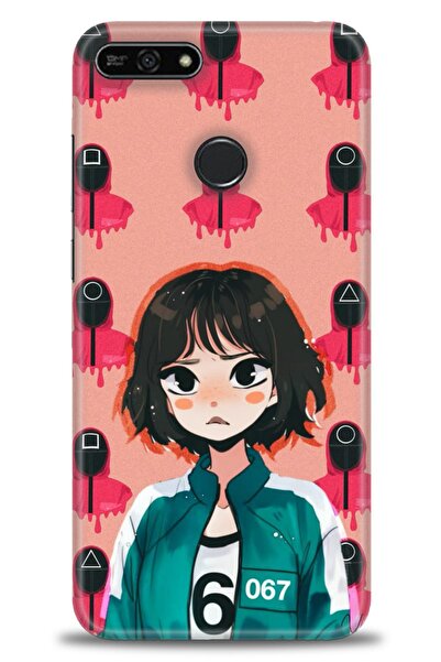 Rulet Aksesuar غطاء متوافق مع هاتف هواوي هونر 7A HD مطبوع - غطاء سيليكون بتصم...