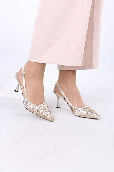 Layber Women's Stone Pattern High Heel Shoes Comfortable Women's Heeled Shoes Evening Dress Shoes