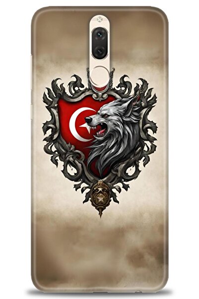 Rulet Aksesuar غطاء متوافق مع هاتف هواوي ميت 10 لايت HD مطبوع - غطاء سيليكون ...