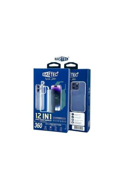Bastec مجموعة الحماية المتكاملة من بيستيك 12 في 1 لهاتف آيفون 15 برو ماكس