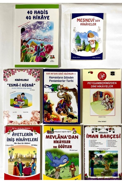 Uysal Yayınevi Ortaokul 4.5.6.7. Sınıflar İçin Dini Hikaye Kitapları Seti ( 8...