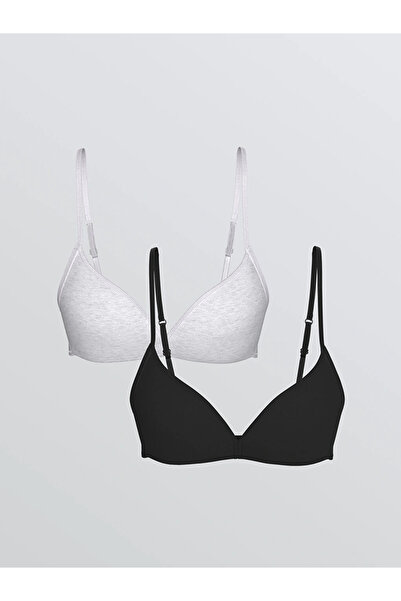 LC Waikiki Lcw Young Black Wire Free Non-Padded Triangle Bra 2-Pack