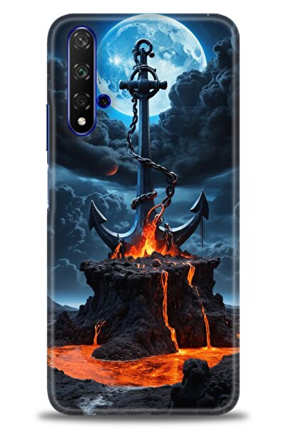 Rulet Aksesuar غطاء متوافق مع هاتف هواوي هونر مطبوع HD - غطاء سيليكون بتصميم ...