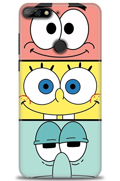 Rulet Aksesuar غطاء متوافق مع هاتف هواوي Y7 2018 HD مطبوع - غطاء سيليكون مصمم...