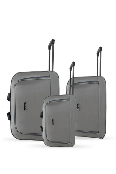 Set Jones Unisex Çekçekli Hostes Pilot 3'lü El Valiz Seti