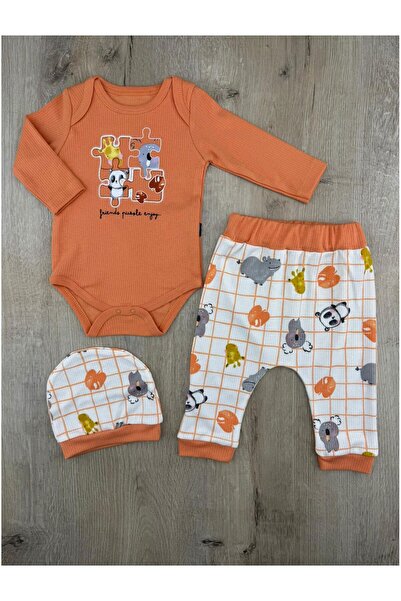 Miniworld # 260208 (3-6-9 أشهر) طقم باديل بتصميم الكوالا والباندا مع أزرار كبس