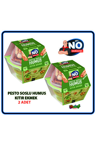 Dardanel Mr.No Pesto Soslu Humus Zeytinyağlı Kıtır Ekmek 130 G (2 ADET)