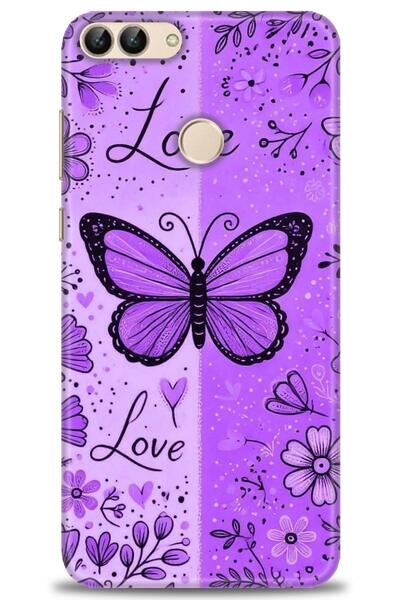 Rulet Aksesuar حافظة متوافقة مع هاتف هواوي بي سمارت HD مطبوع + واقي شاشة سيرا...