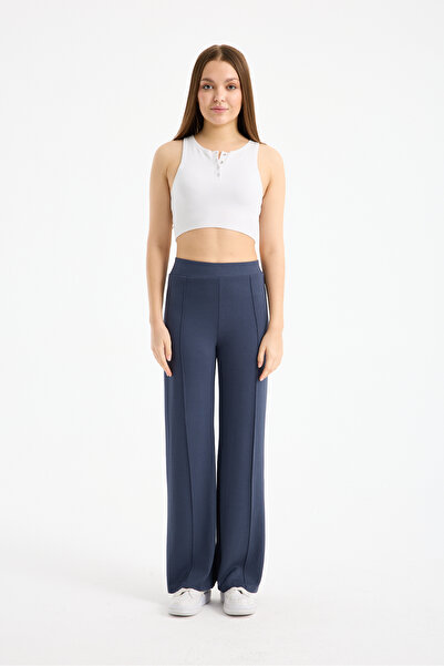 winmoda Modal Trackpants with Front Seam - Draped Texture and Stretchy Fabric - 2298