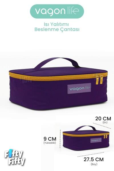 Vagonlife Heat Insulated Thermal Lunch Box Food Carry Thermos Bag Hot and Cold -Ffvgnb1060