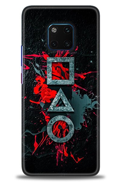 Rulet Aksesuar غطاء متوافق مع هاتف هواوي ميت 20 برو HD مطبوع - غطاء سيليكون م...