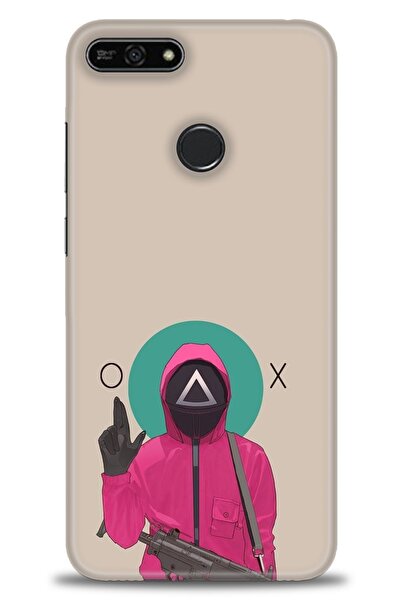 Rulet Aksesuar غطاء متوافق مع هاتف Huawei Honor 7A HD مطبوع - غطاء سيليكون مص...