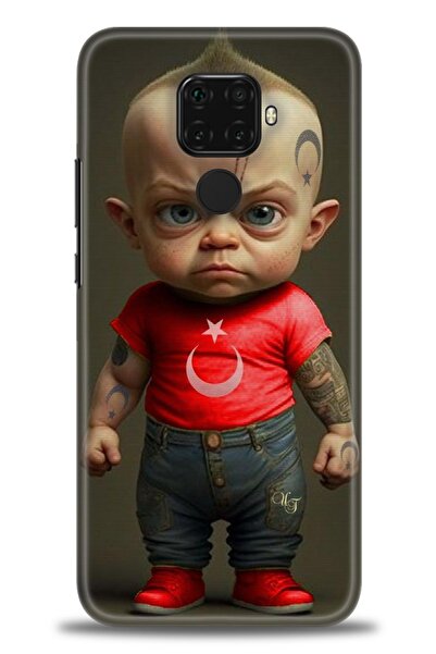 Rulet Aksesuar غطاء متوافق مع هاتف هواوي ميت 30 لايت HD مطبوع - غطاء سيليكون ...