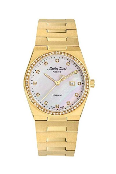 Mathey-Tissot Zeus Lady Diamond Quartz White Dial Watch